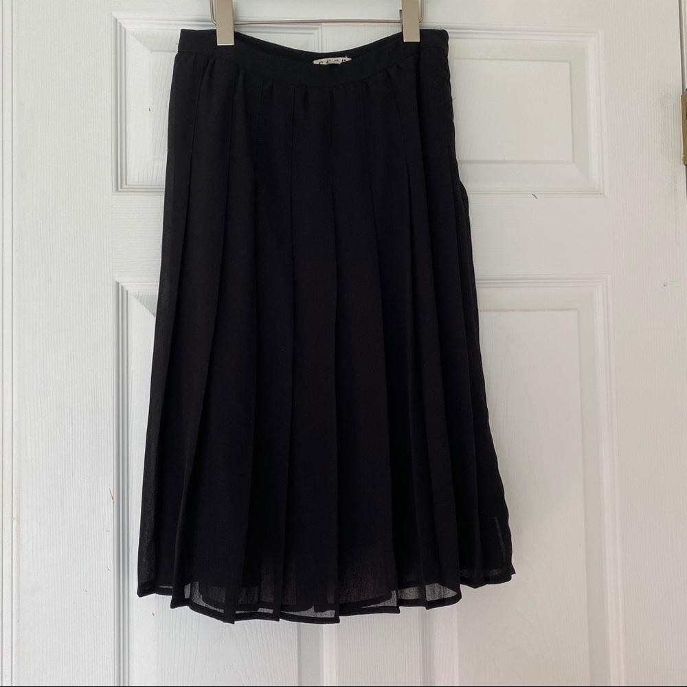 Pleated Midi Skirt